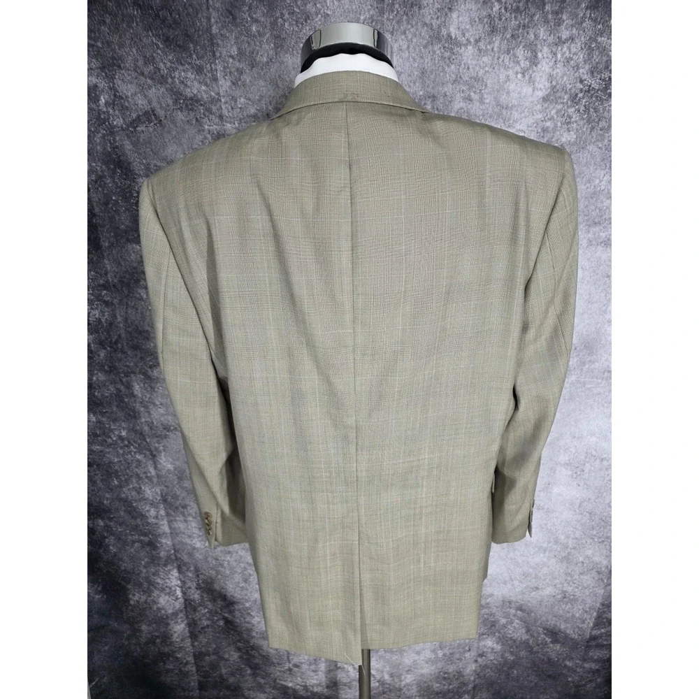 Jos A Bank Blazer Mens 44R Brown Sports Coat Jacket 2 Buttons Vent Wool Cashmere